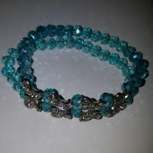 Butterfly double bracelet